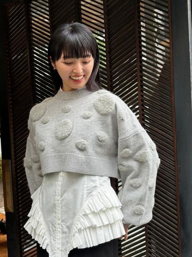 ENFOLD エンフォルド / CURVE-ARM A-LINE PULLOVER | TRENT 