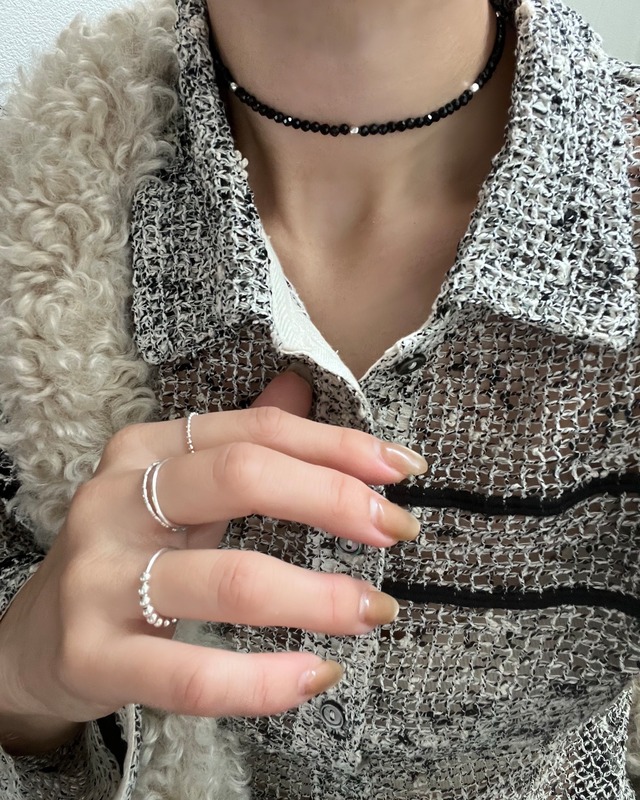 S925 Plane ball ring (R195)