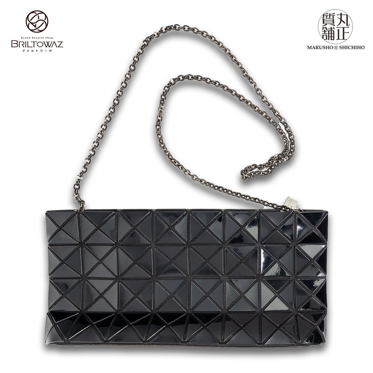 BAOBAO ISSEY MIYAKE PRISM チェーンクラッチバッグ BB61- AG041 黒  
