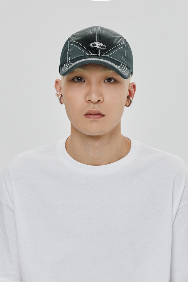 SHINING LOGO BALL CAP_BLACK