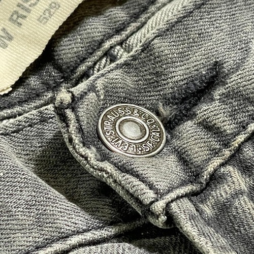 【W34 L32】 メキシコ製 usa levi's 先染ブラック 529 詳細写真8