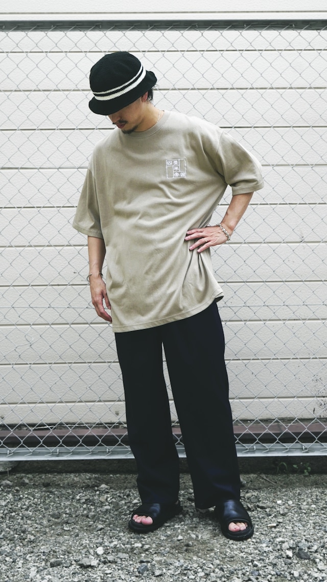 四畳半帝国ロゴ刺繍big silhouette T