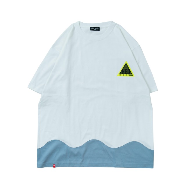 Gentle waves C/C Big Silhouette T-shirt / White