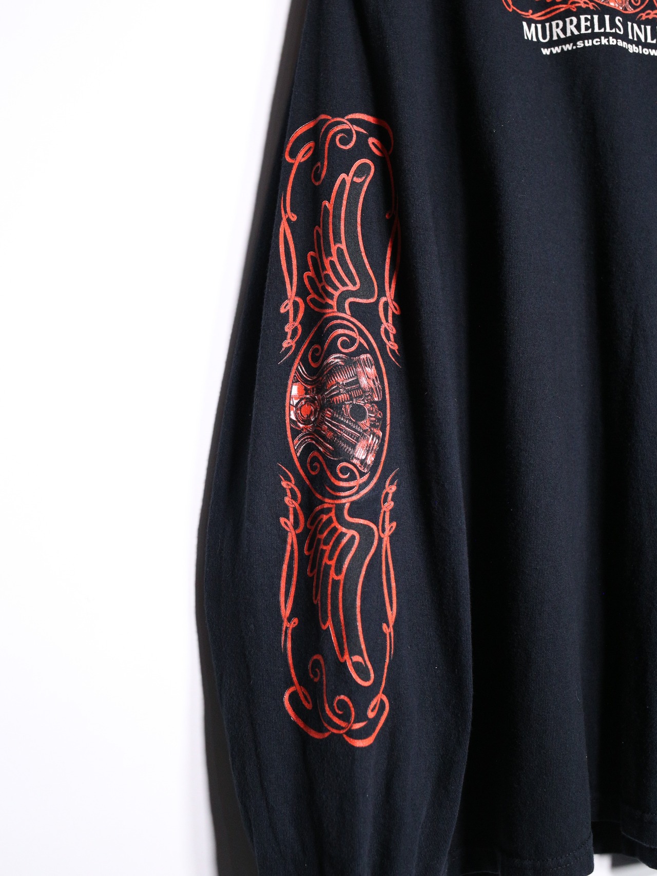 "SUCK BANG BLOW" 360° print design oversize l/s tee - 11