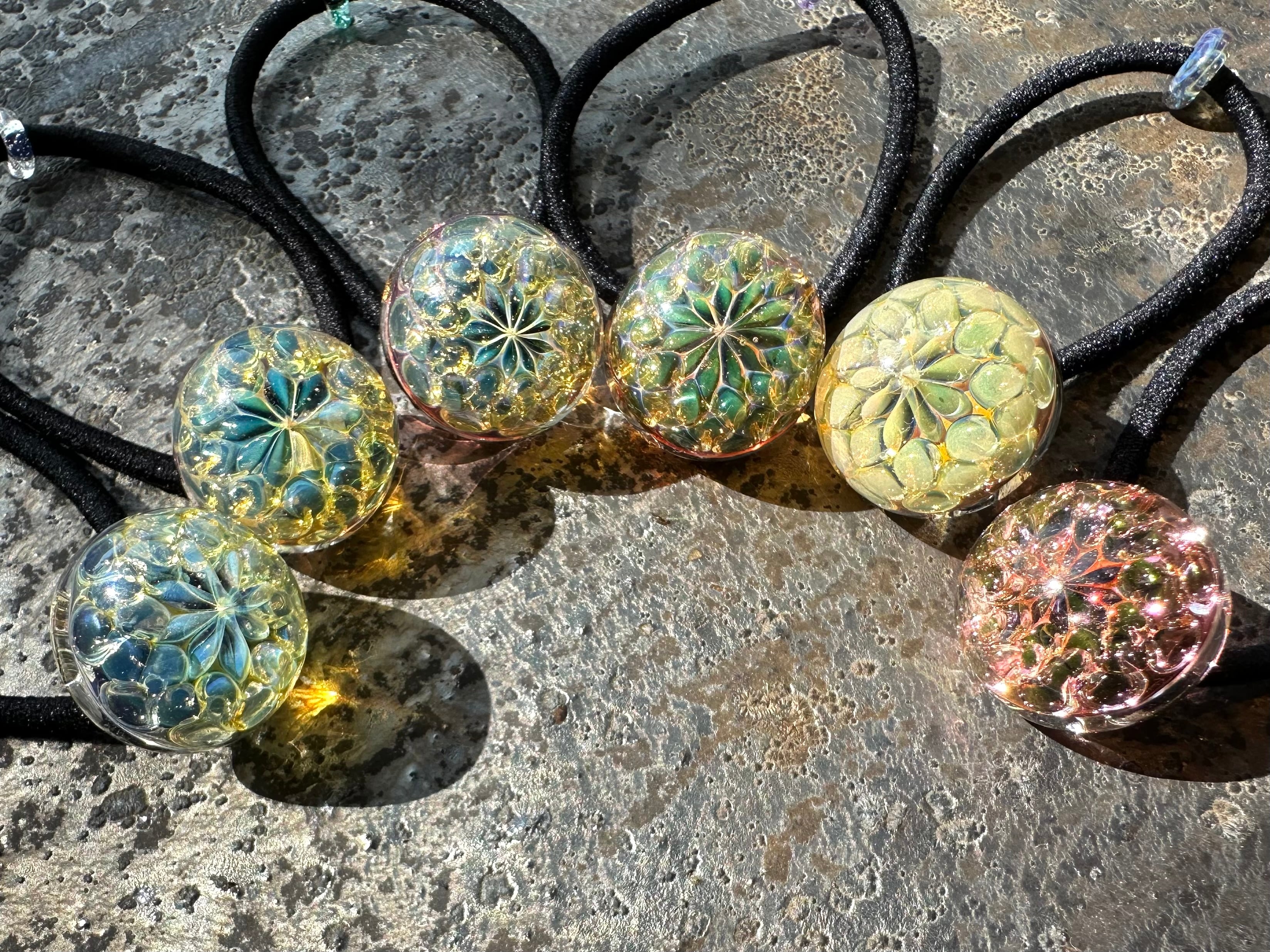 【Milky Flower】ミルク色の花ヘアゴム size S