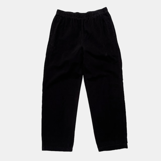 USED 00's BASIC EDITIONS corduroy rubber pants (L) - black