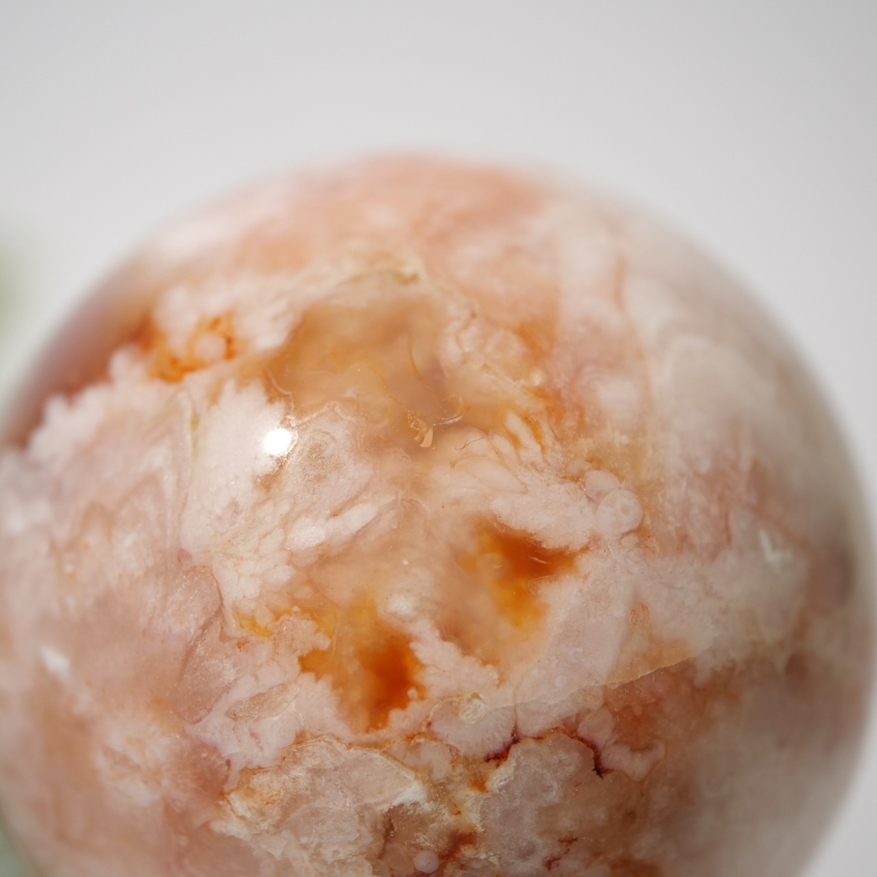 カーネリアン フラワーアゲート / スフィア【φ5.7cm】