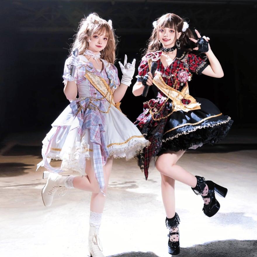 アイドルチェック柄衣装 ライブ ステージ衣装/コンカフェ/アイドル衣装