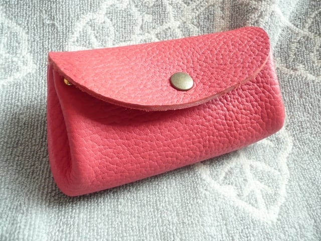 【新色】トリヨンのぷっくりポーチ(ロング)ブーゲンビリア