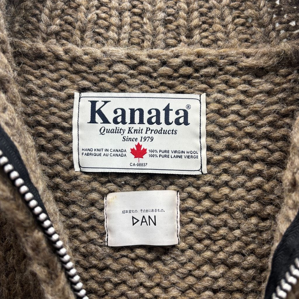 DAN × Kanata ドライバーズニット ハンドニット カウチン サイズ44 DAN × Kanata ダン×カナタ Driver's Knit ドライバーズニット KV-DAN