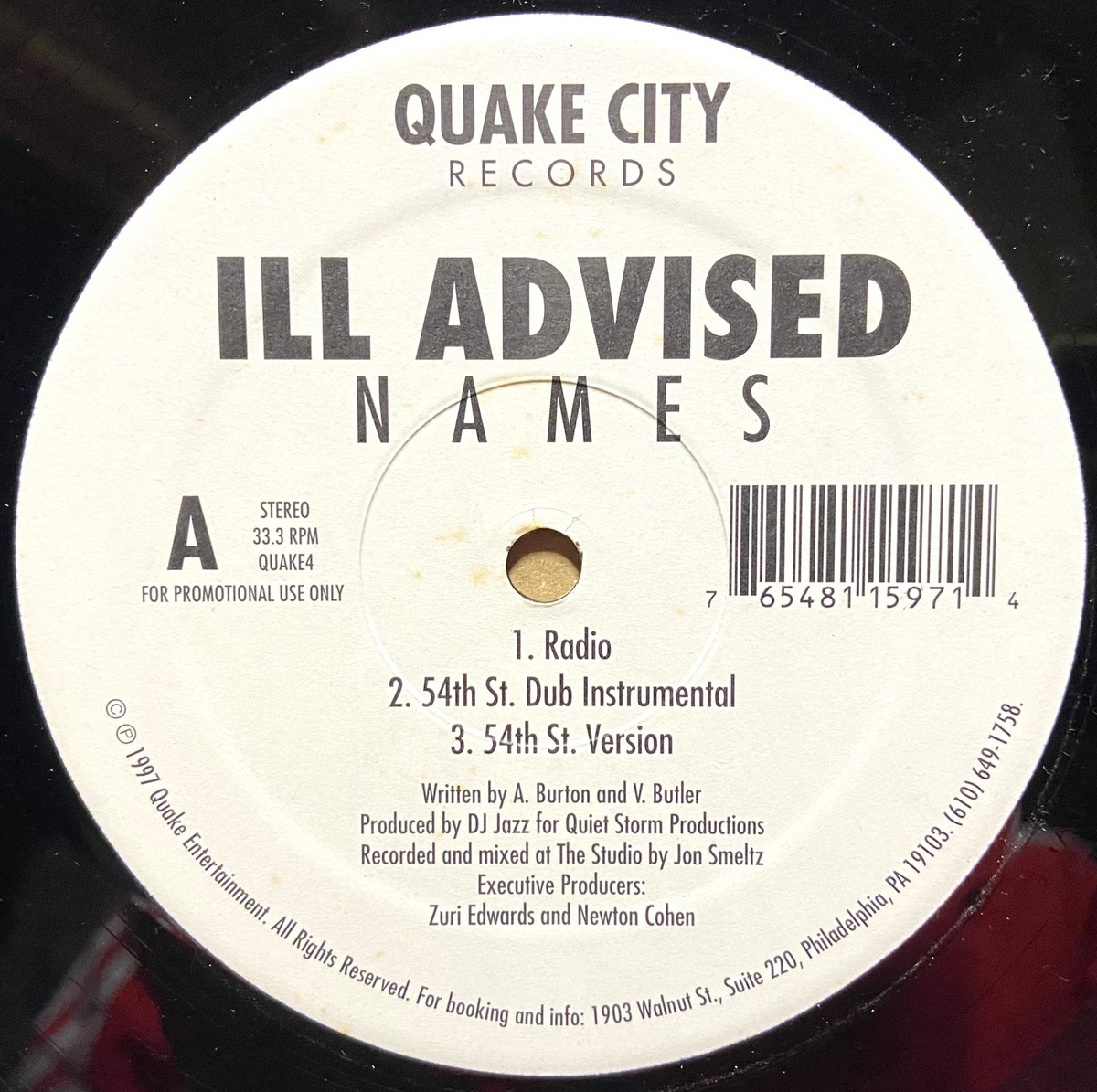 Ill Advised / Names | used HIPHOP vinyl ZEAK
