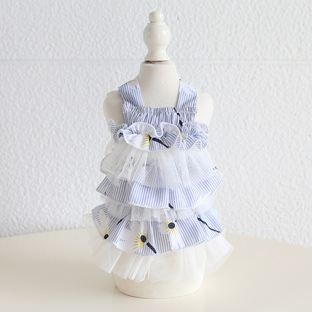 フラワーチュチュワンピース 猫 洋服