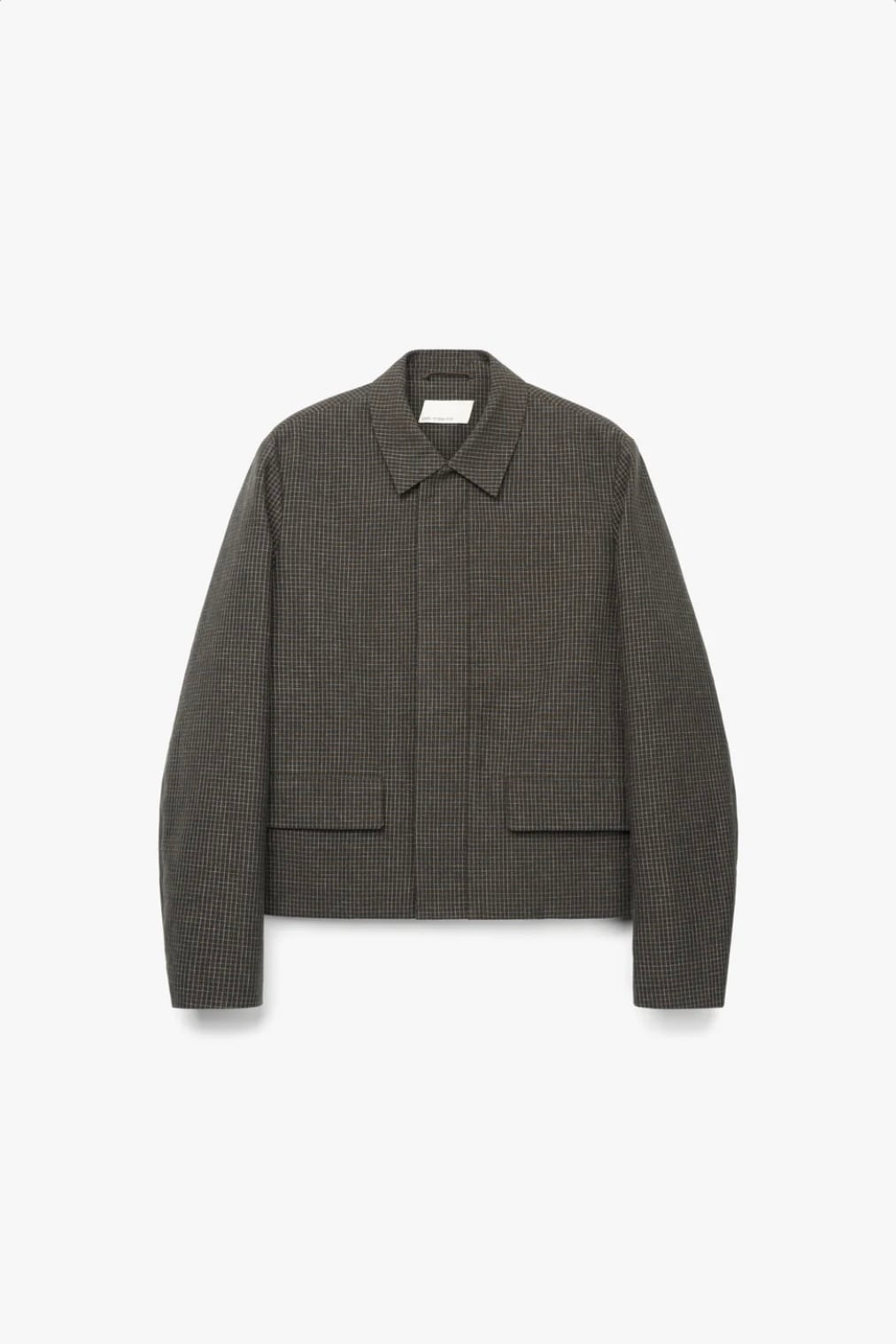 pet-tree-kor【FROST JACKET -Brown check- 】