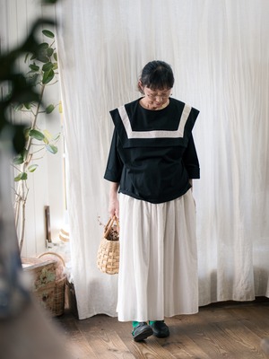 [Gauze#]アメリセーラーカラーレースプルオーバー