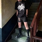 アルファベットプリントTシャツ A4027