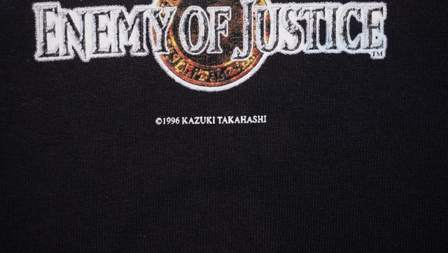 【L】遊戯王 00s  エネミーオブジャスティス ヴィンテージTシャツ アニメ 漫画