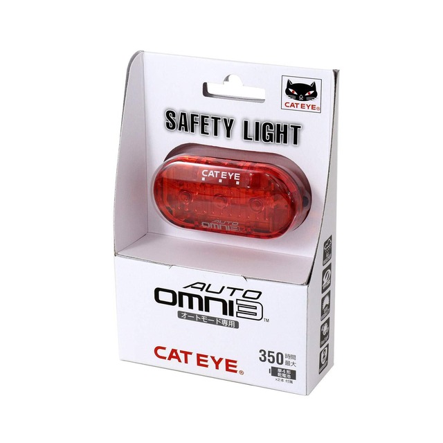 【新着商品】キャットアイ(CAT EYE) テールライト OMNI3 AUTO 36mm x 75mm x 21.9mm TL-AU135-R ライト 自転車