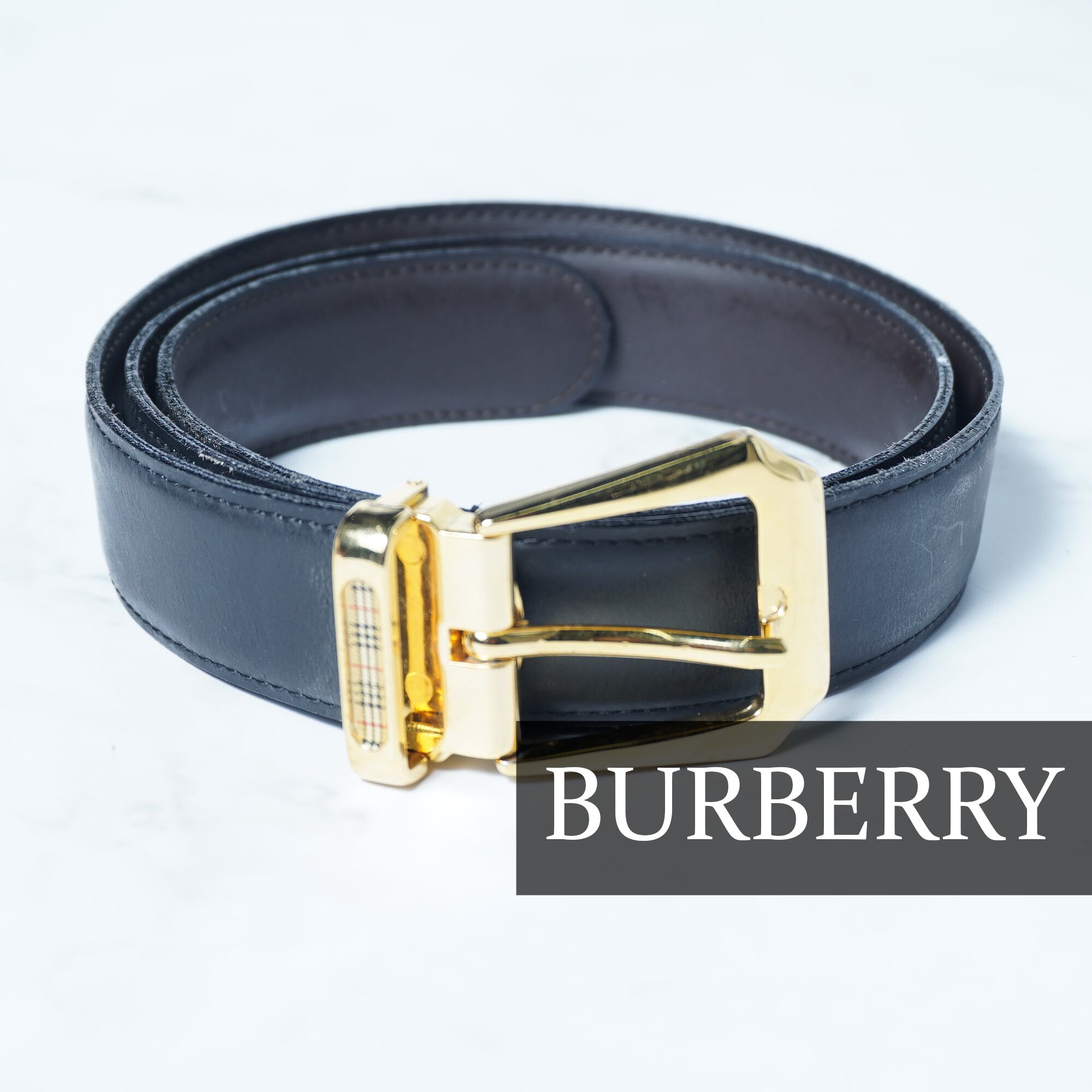 Burberry バーバリー TBバックル ノバチェック リバーシブルベルト