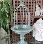 鳥かご ヴィンテージ オブジェ 置き物 フラワースタンド＜ヴィンテージホワイト＞植物棚 装飾 レトロカラー 装飾用金属 鳥かご  プレゼント ガーデニング