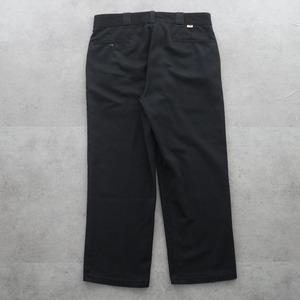 80s Dickies 874 work pants "made in USA" black [W35L26相当] 古着