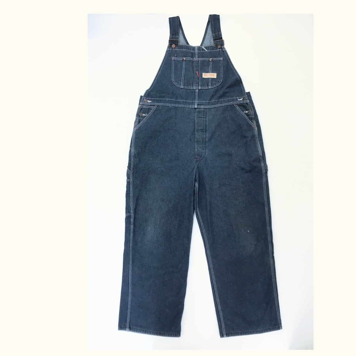BIG MAC ビッグマック 80〜 90年代 デニム オーバーオール ブルー W44