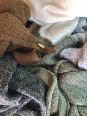 [VERVEINE] Kid mohair knit scarf / 5color