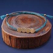 【Cruinn】真鍮×マクラメブレスレット