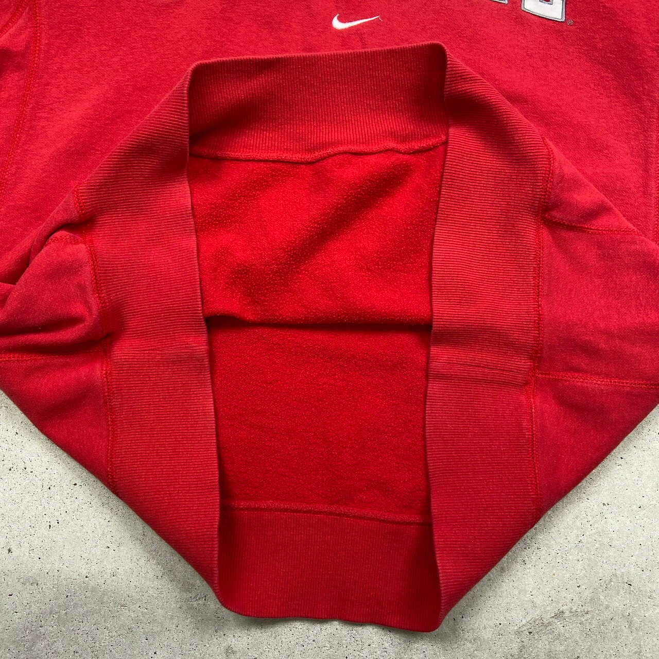 NIKE ナイキ スウェットシャツ カレッジチームロゴ刺繍 メンズXL 古着 