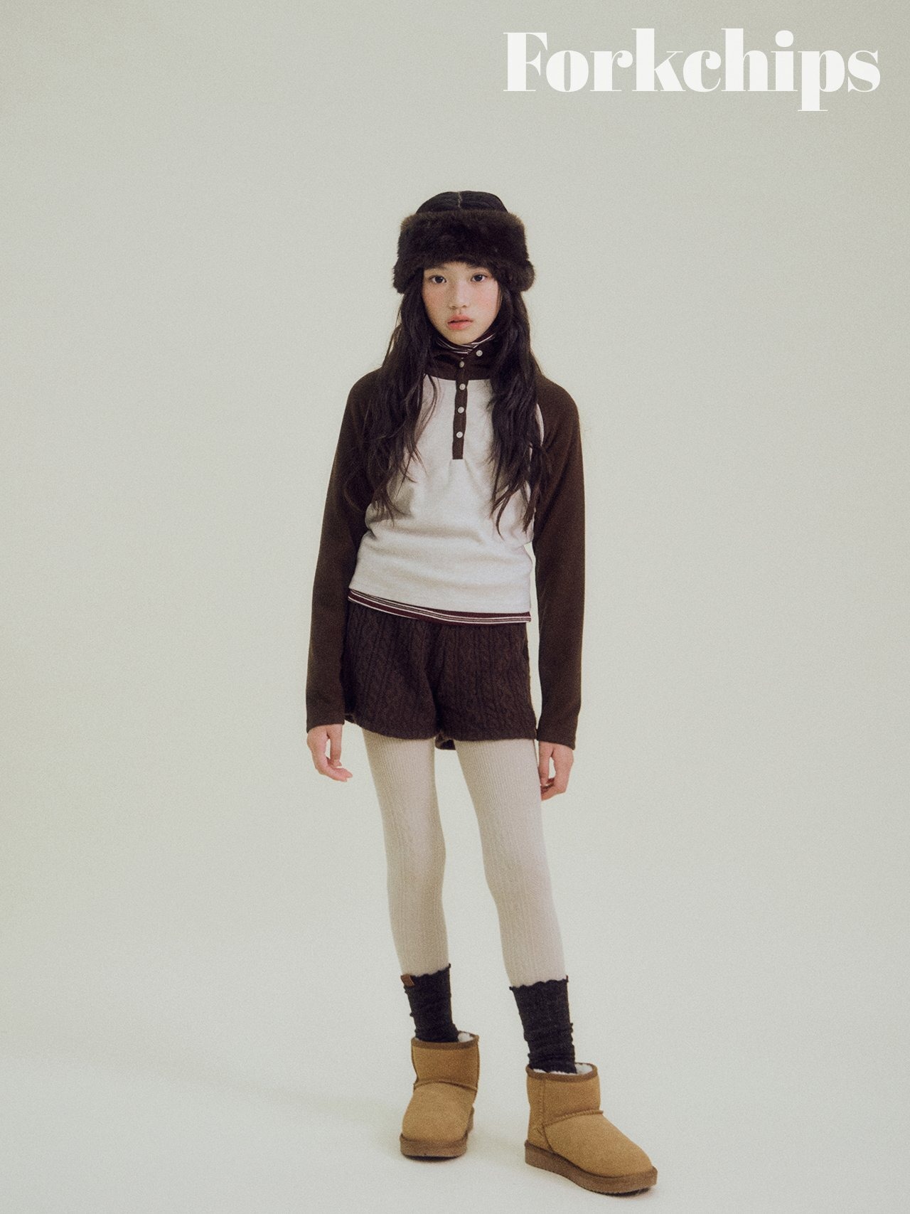 FORK CHIPS［取寄］dow hood tee 26winter