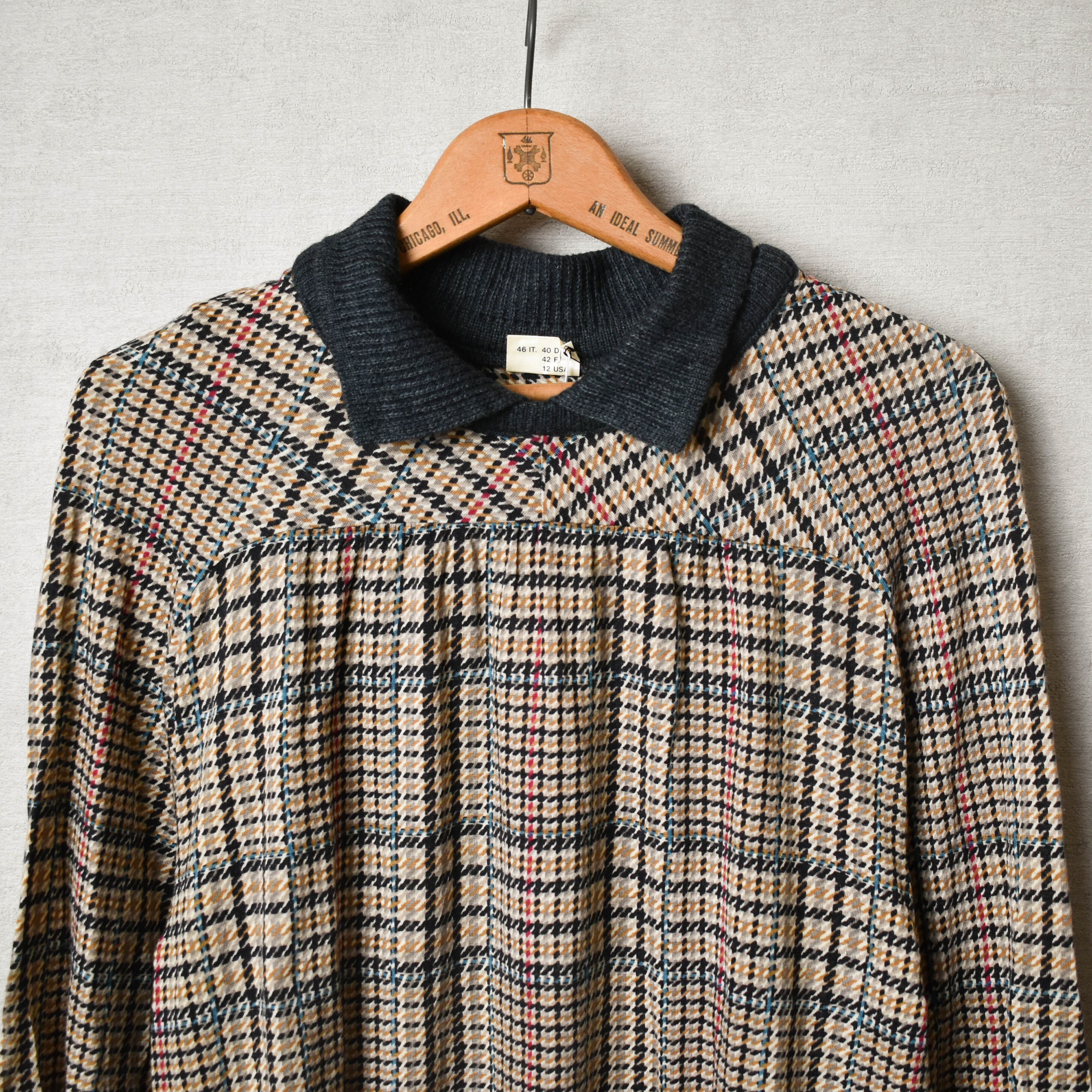 [USED] made in ITALY chidori knit shirts