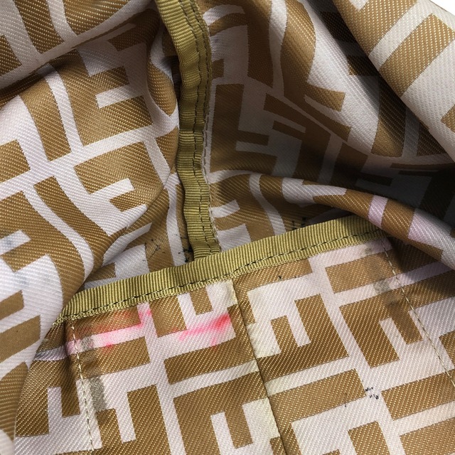 FENDI フェンディ ズッカ トートバッグ ベージュ キャンバス レザー vintage ヴィンテージ オールド knpjzs