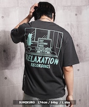 ◆黒猫モチーフ ビッグTシャツ◆bf-17052