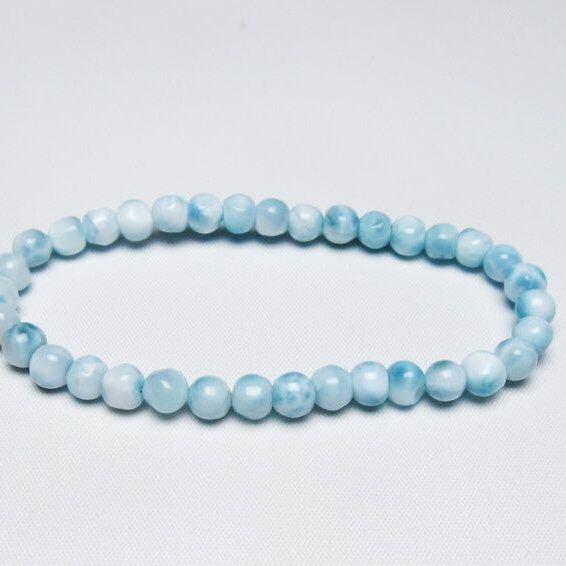 ラリマー ブレスレット 6mm 一点物 メール便可 [M便 1/10] 111-47975
