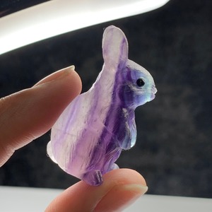 2.フローライトうさぎ・インテリア