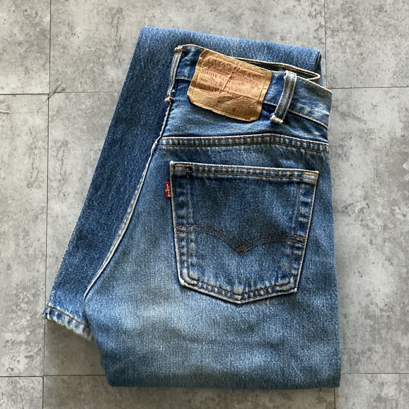 W28 L36】80's US.Levis 501 リーバイス センタービル工場(515) ボタン