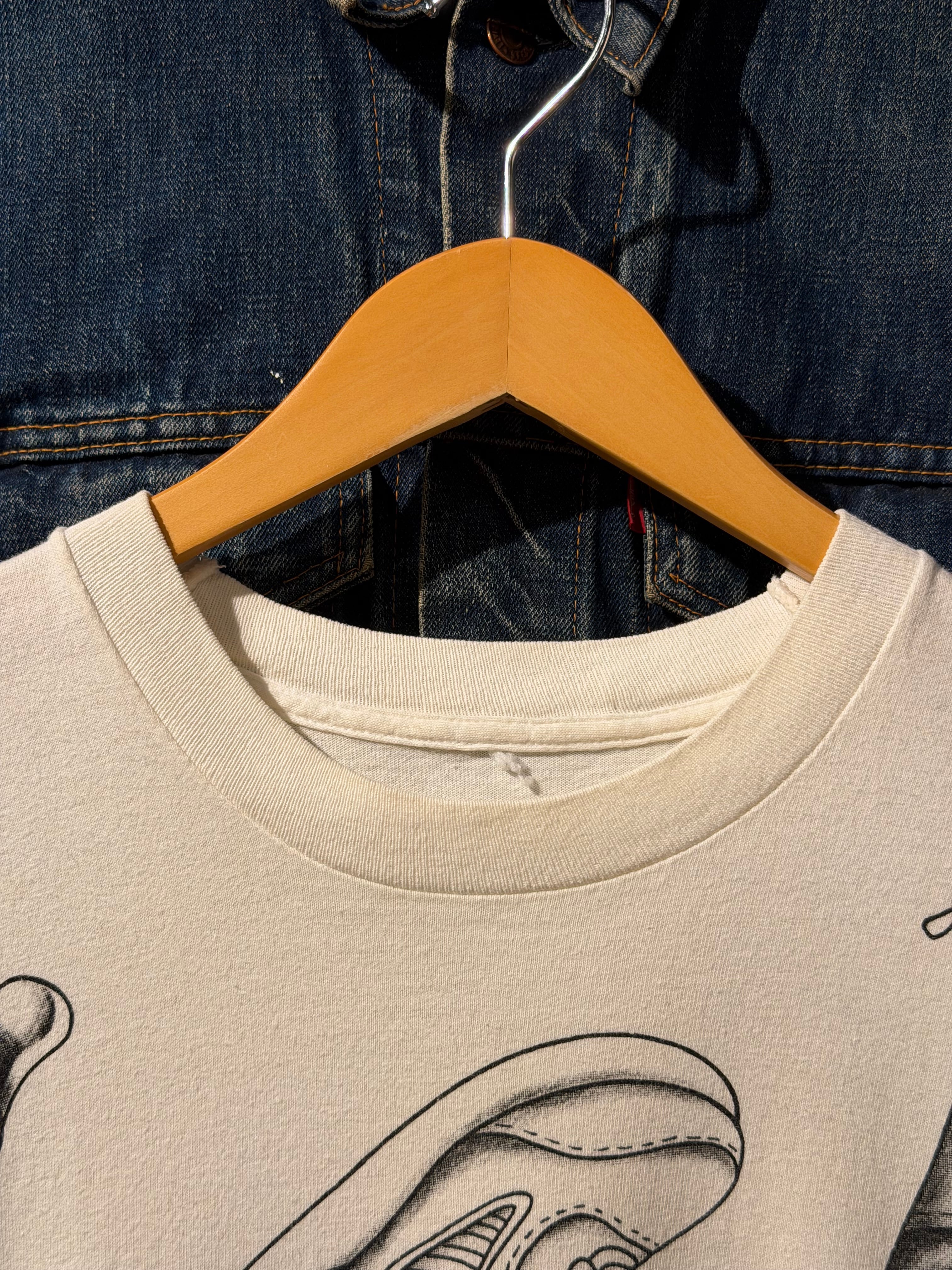 90's Disney 】 ディズニー ミッキー 半袖Tシャツ シングルステッチ 白