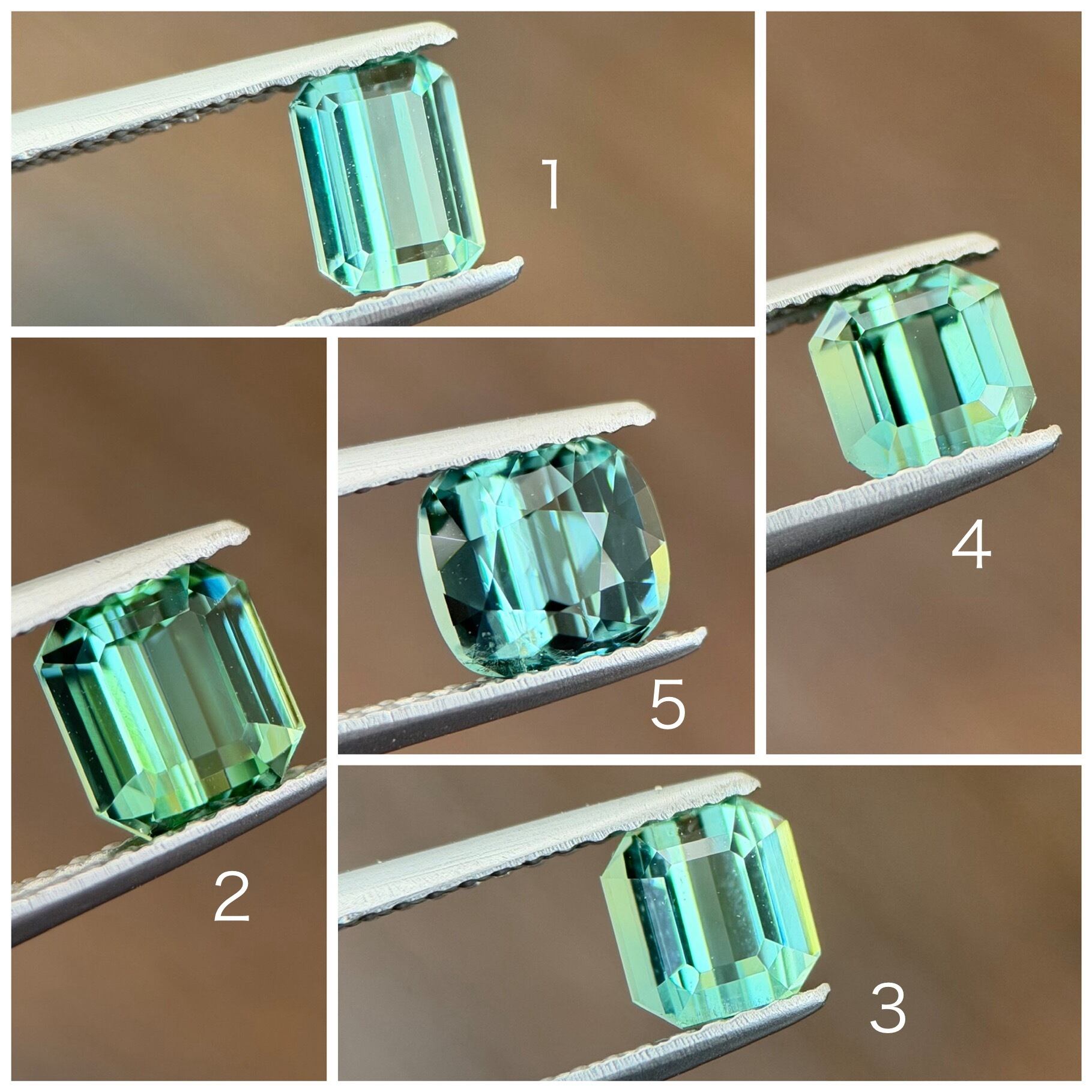 特別企画 [4] トルマリン 4.9x4.8mm, 0.75ct, アフガニスタン産