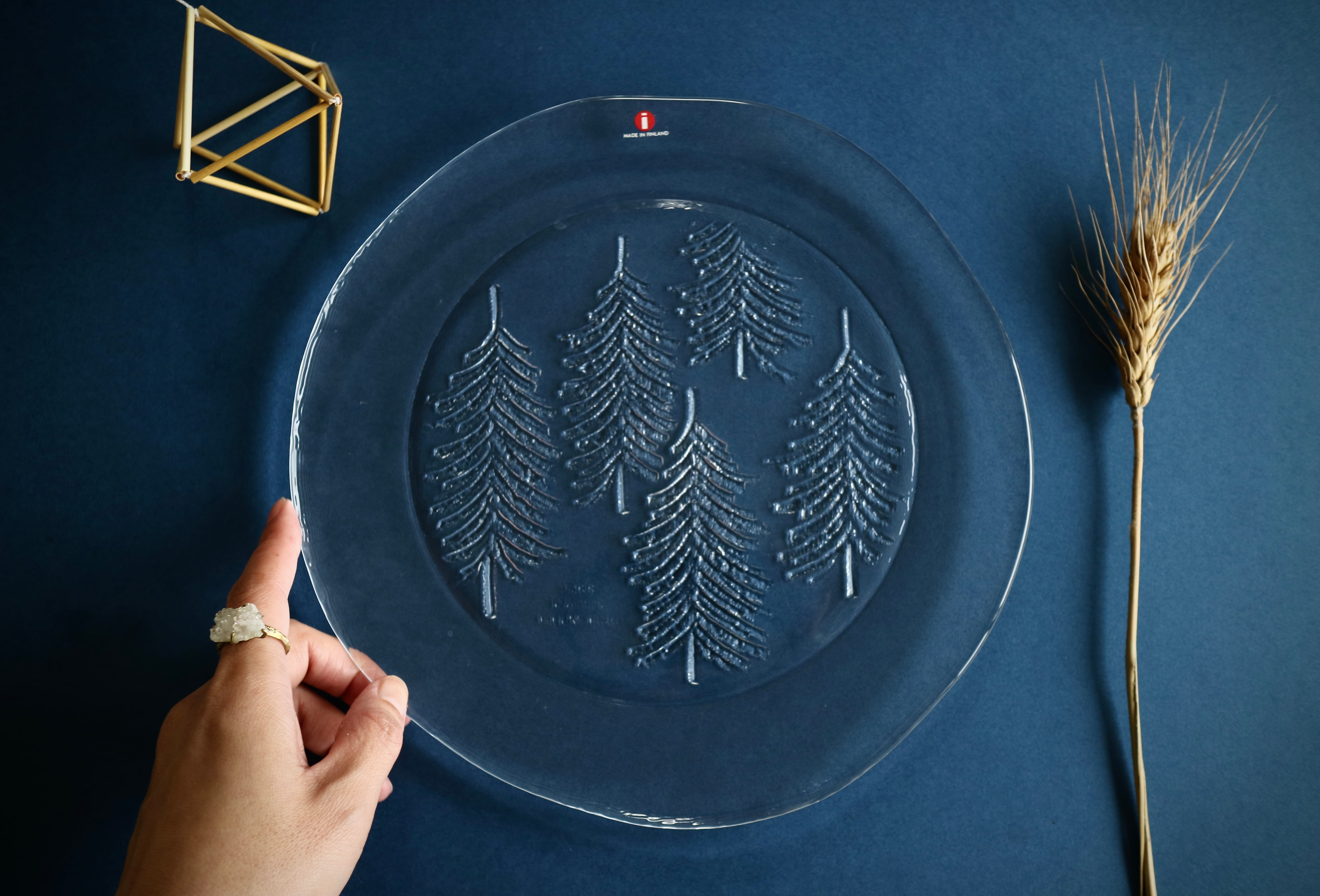 ヴィンテージ  Kuusi ガラスプレート　(30cm) ヴィンテージ Kuusi ガラスプレート (30cm) 【公式通販】