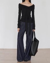 Denim wide Pants T20393