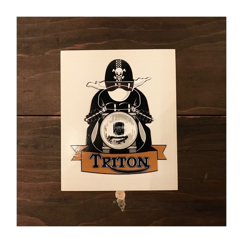 TRITON / Triton Cafe Racer with Pudding Basin Helmet Sticker #68