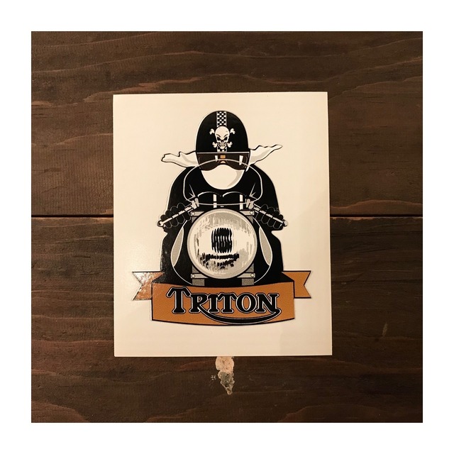 TRITON / Triton Cafe Racer with Pudding Basin Helmet Sticker #68