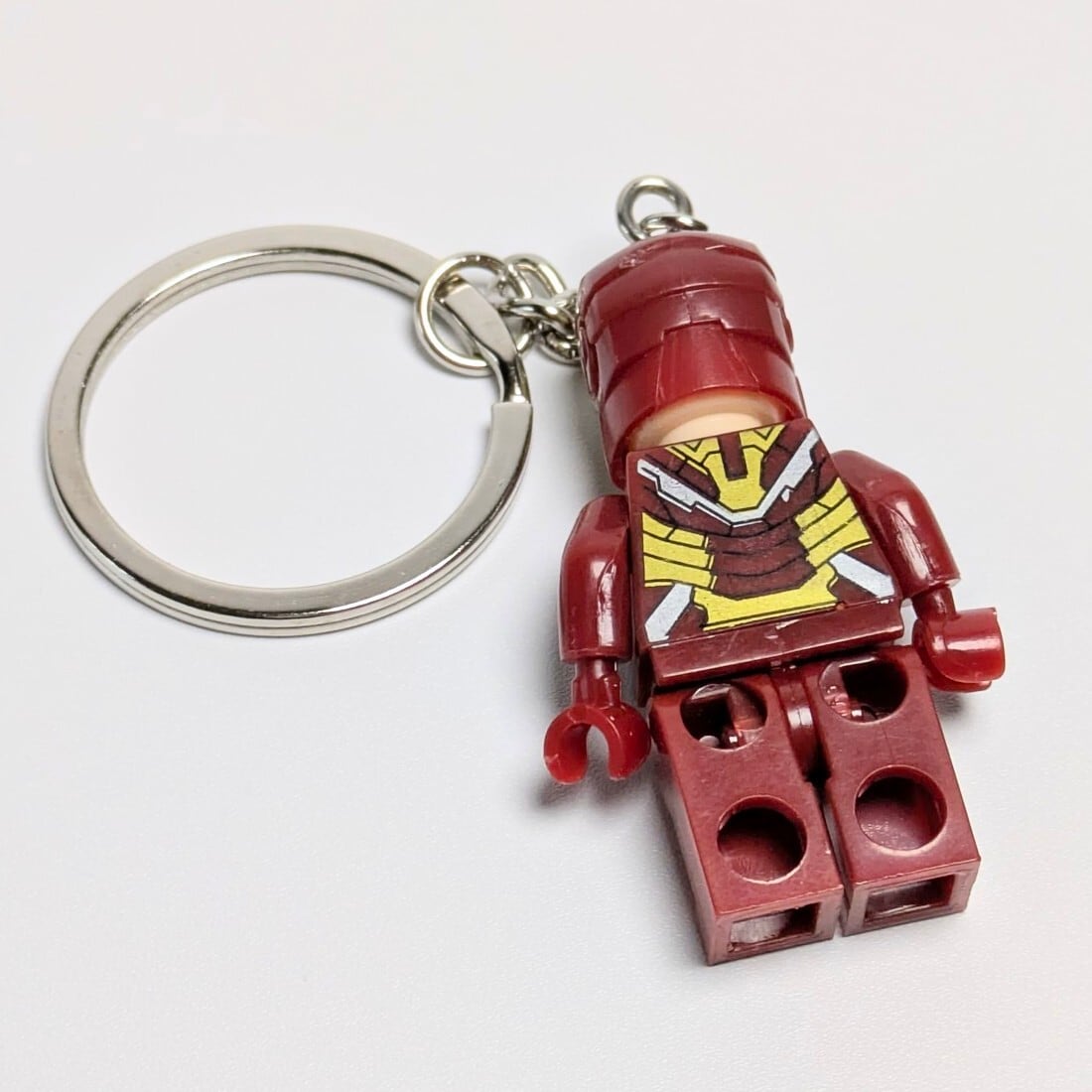 12月下旬再入荷予定！☆ブロックフィギュアキーホルダー☆【 IRONMAN / アイアンマン 】 MARVEL〚アメリカン雑貨 アメトイ〛