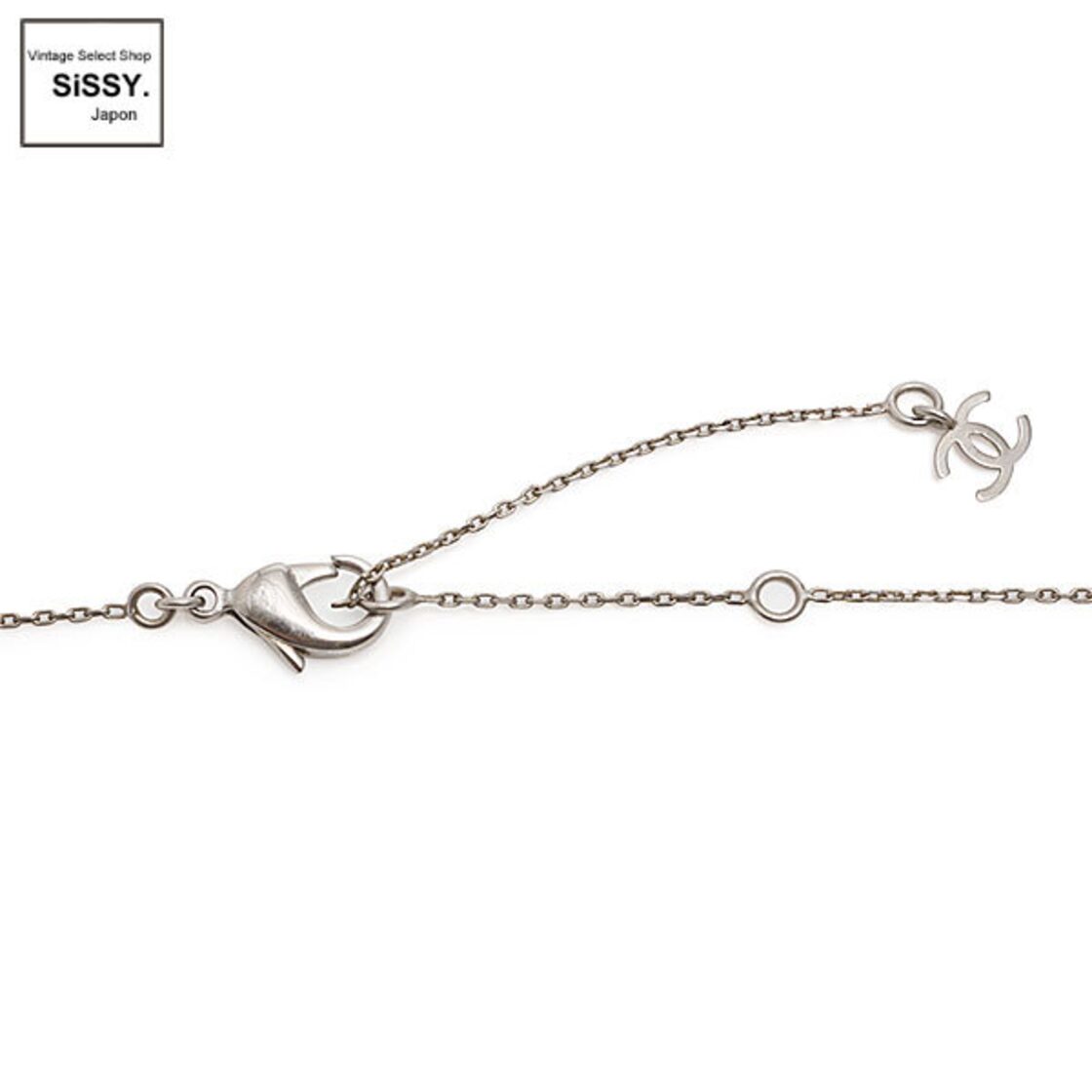 シャネル □CHANEL□ ロングネックレス ココマーク シルバー 09P 
