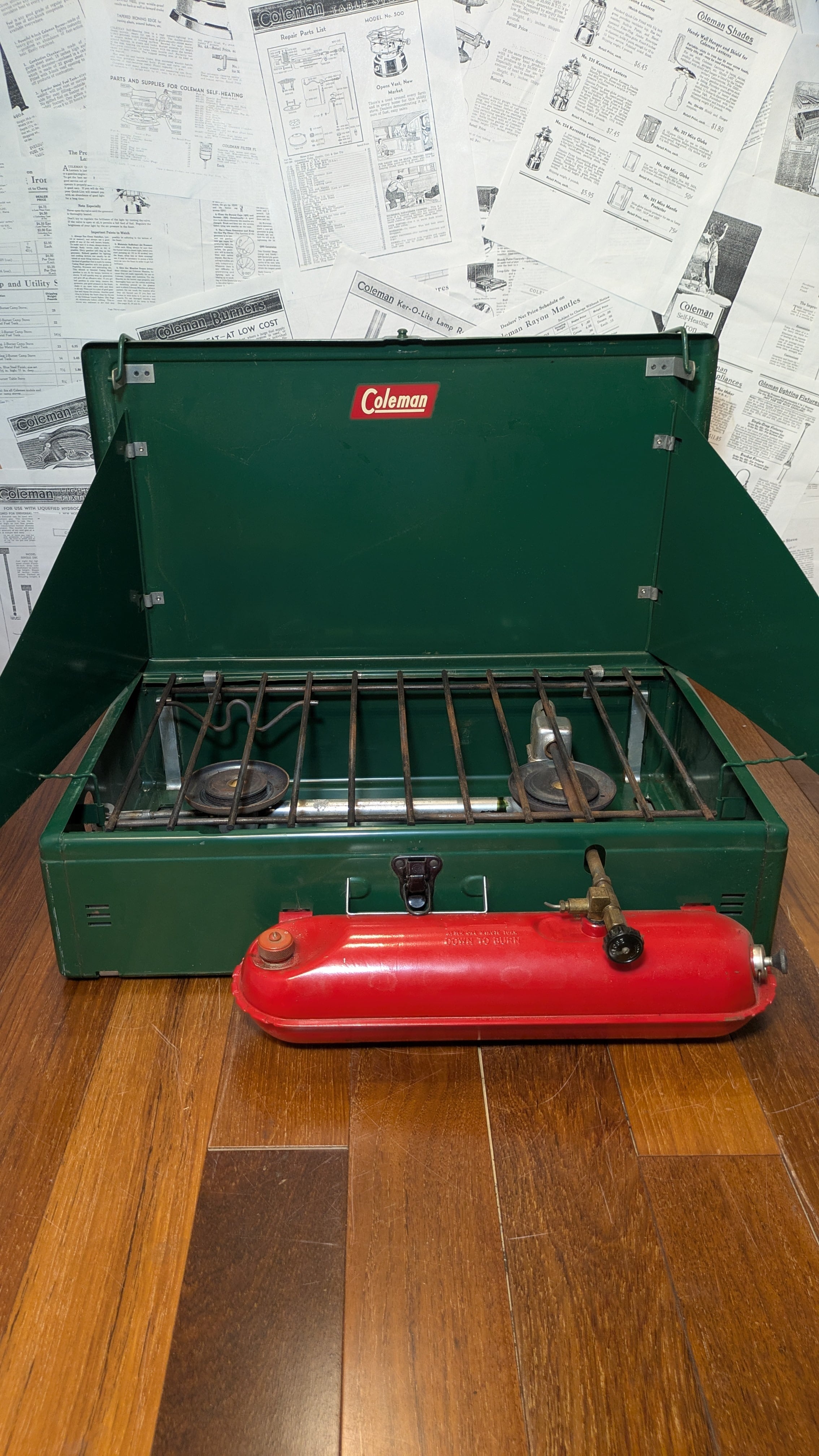 コールマン　ツーバーナー　413E レア！ Vintage Coleman 413E 2barner Stove ビンテージ コールマン 413E