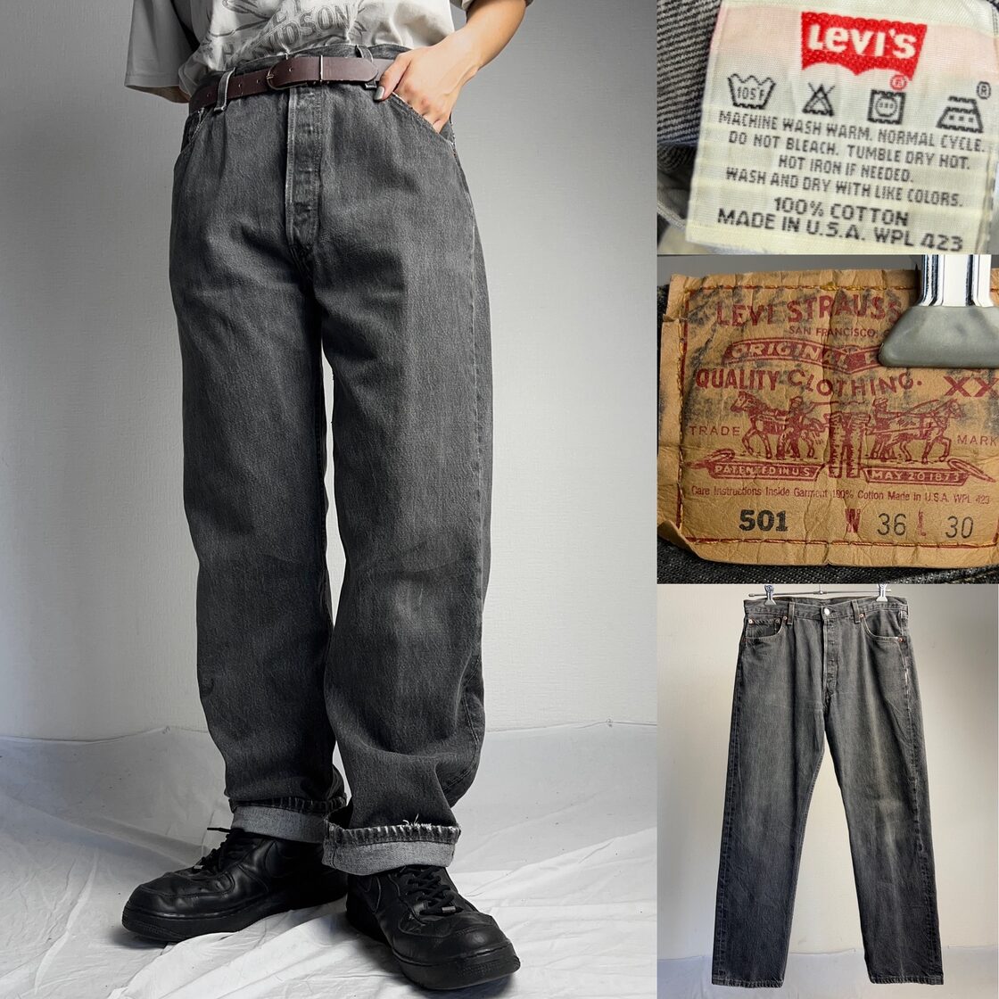 Levis 501 先染め ブラック W36 L30 