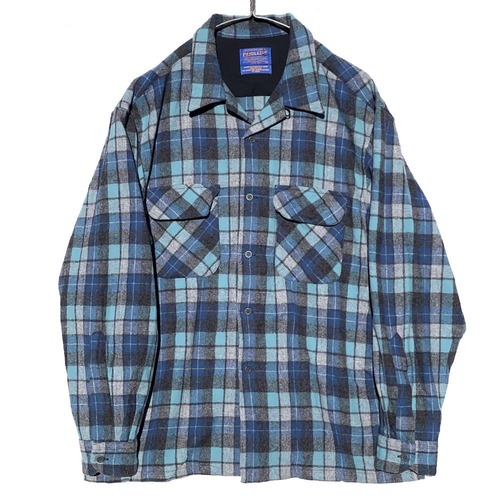 Pendleton [PENDLETON] Vintage Open Collar Wool Shirt [1990s-] Vintage Wool Shirt