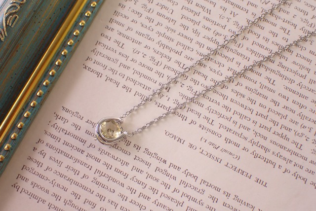 レモンクォーツネックレス　1.56ct [D12‐193]
