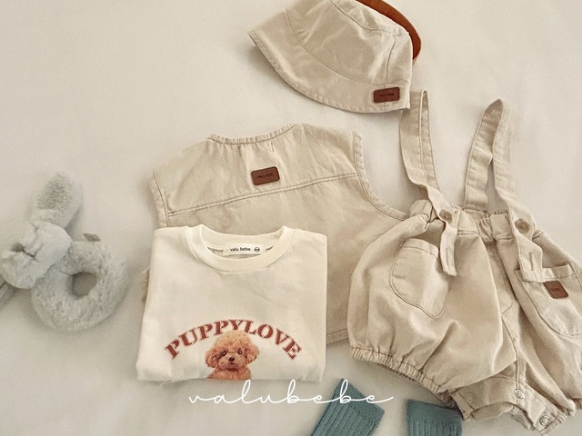 《予約》送料無料【valu bebe】Pumpkin Suspender Suit