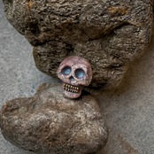 骸骨 オペラ　ブローチ