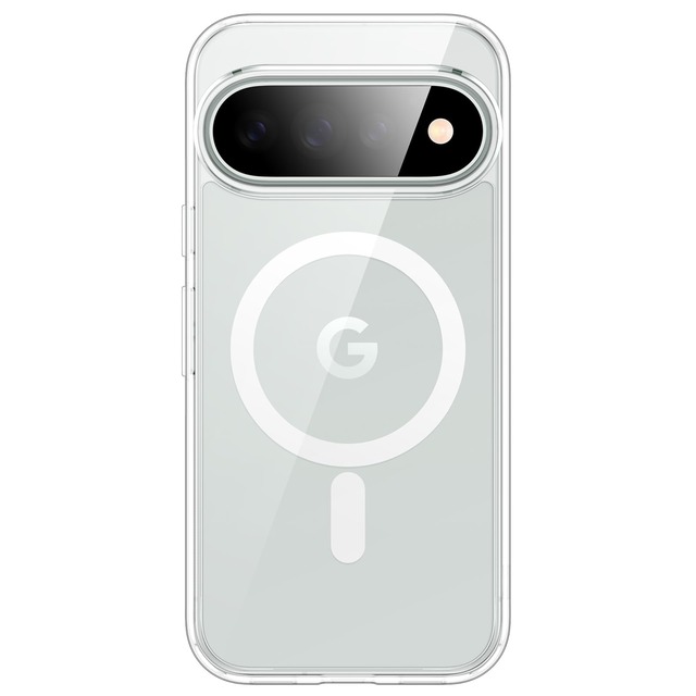 JETech Google Pixel 11 Pro用 マグネット 背面クリアケース (クリア)